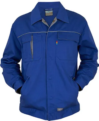 Immagine prodotto di Carson Contrast CC710 | Giacca da lavoro a contrasto da uomo / Lavabile a 60 gradi - Colore: Royal/Grey - Taglia: 42