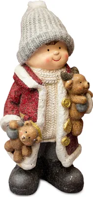 Produktbild von Solis Decor Figur Junge mit Bären