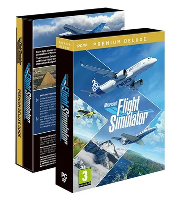 Obrázek produktu pro Microsoft Flight Simulator 2020 Premium Deluxe Edition – PC – 10 dodatečných letadel a 10 ručně vytvořených letišť – realistický letecký simulátor s ž