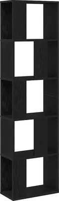 Immagine prodotto di Libreria Rovere Nero 45 x 23,5 x 162,5 cm