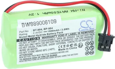 Produktbild von vhbw Akku kompatibel mit Panasonic PQHHR150AA21, KX-TGA400, PQP506SVC, TG4000, KX-TGA420B schnurlos Festnetz Telefon (1500 mAh, 2,4 V, NiMH) Grün
