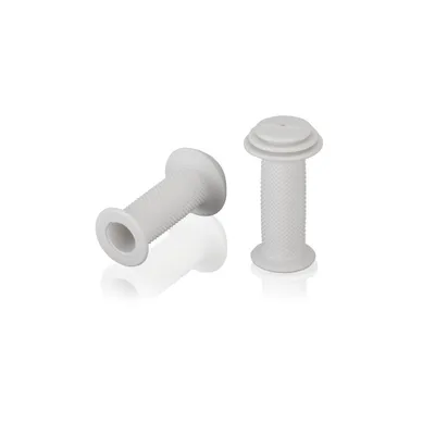 Produktbild von XLC GR-G19 Kindergriffe mit Prallschutz, Noppen, 82 mm, Ø 22 mm, weiß (1 Paar)