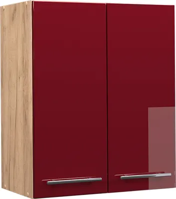 Produktbild von Vicco Hängeschrank Fame-Line, 60 cm, Bordeaux Hochglanz/Goldkraft Eiche