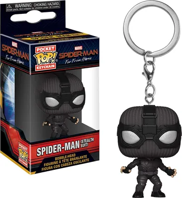 Produktbild von Marvel Spider-Man Far From Home - Spider-Man (Stealth Suit) - Schlüsselanhänger Funko Pocket POP! Keychain