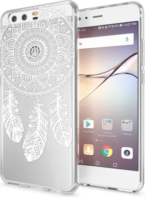 Obrázok produktu pre Kryt na mobilný telefón Huawei P10 od spoločnosti NALIA, tenký silikónový kryt s motívom ochranného krytu Dreamcatcher