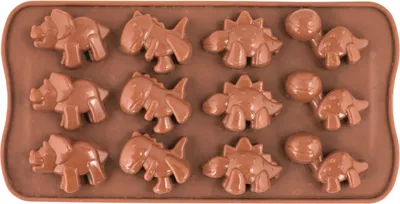 Produktbild von CREARTEC Silikonformen - 12 Dinos - zur Herstellung von Dekoartikeln - 53225