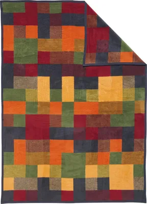 Produktbild von Erwin Müller Wohndecke Palermo, Kuscheldecke - grün Größe 150x200 cm - kuschelig - mit Verloursband-Einfassung - Wolldecke - Plaid - atmungsaktiv