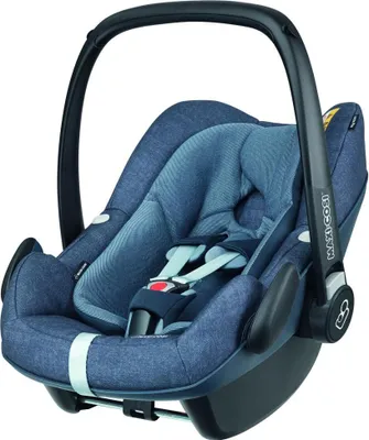 Produktbild von Maxi-Cosi Pebble Plus i-Size Babyschale, Gruppe 0+ Autositz für Babys, inkl. Sitzverkleinerer, 0-12 Monate (0-13 kg / 45-75cm), Nomad Blue, Blau
