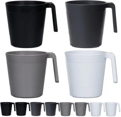 Image de Lot de 8 bols à riz, 500 ml, en plastique, lavables au lave-vaisselle et utilisables au micro-ondes