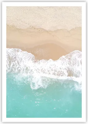 Produktbild von Poster - Poster ohne Rahmen - Meer Welle Sand - 70x100 cm - Wand Bild - Wanddeko - Wandbilder - Kunstposter - Wandposter - Bilder - Kunstdruck - Wanddekoration - Wandbild - P2XPA70x100-3937