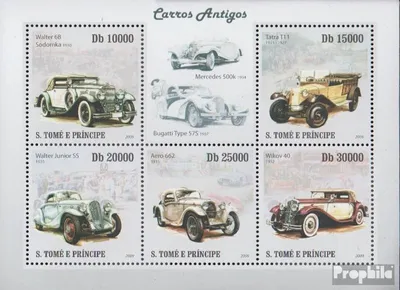 Produktbild von Briefmarken Sao Tome e Principe 2009 Mi 4254-4258 Kleinbogen (kompl.Ausg.) postfrisch Alte Autos
