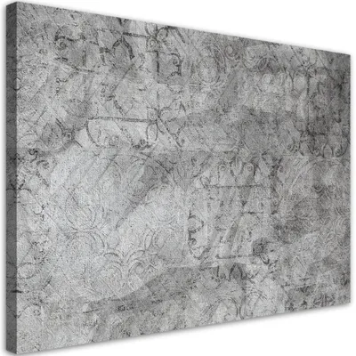 Produktbild von Leinwandbild Graues Muster auf einer Betonwand 60x40 Feeby Grau bild für die wand bereit zum aufhängen