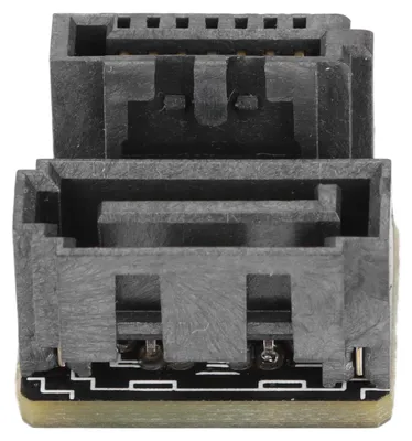 Zdjęcie produktu dla Interfejs SATA 7-pinowy, odwrócony o 180 stopni, wielowarstwowa płytka drukowana, 6 Gb/s, bezstratny, z tworzywa ABS, płyta główna, adapter SATA 7-pinowy