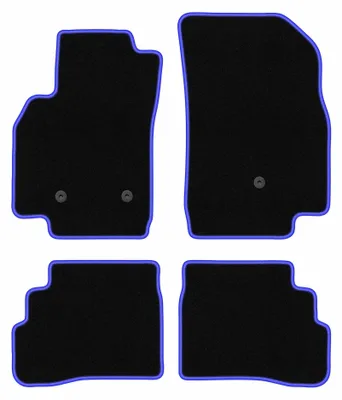 Immagine prodotto di Tappetini in moquette per Opel Karl 2015- (hatchback) – set 4 pezzi, nero/blu, su misura – Wielganizator CARLUX