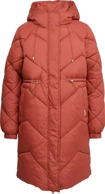Produktbild von s.Oliver Damen Steppmantel, wärmend, Loose Fit, mit Kapuze, Taillenzug und Eingrifftaschen