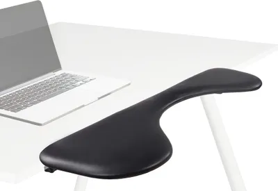 Produktbild von hjh OFFICE Armstütze Leder RELEX RT2 Armauflage Handgelenkauflage für Schreibtisch, Ergonomische Arm-/Handgelenkstütze