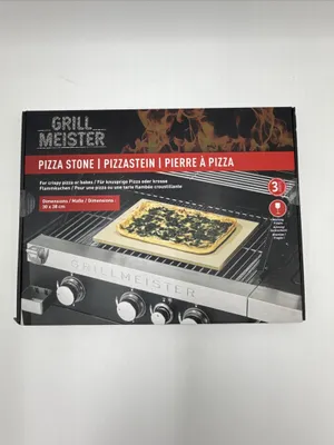 Produktbild von Grillmeister Pizzastein 30×38 cm – Neu & für Grill und Backofen