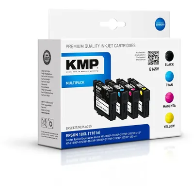 Produktbild von KMP E145V Multipack BK/C/M/Y kompatibel mit Epson T1816