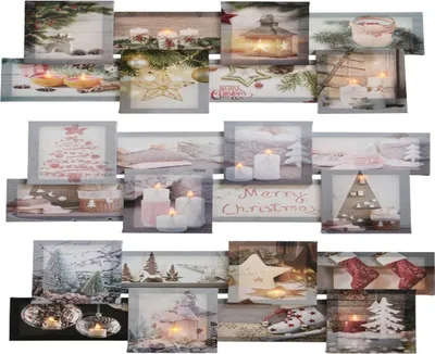 Produktbild von LED Bilder Collage Motiv Weihnachten batterbetrieben Stückpreis