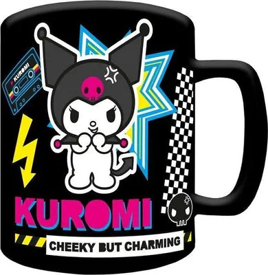 Zdjęcie produktu dla Kubek Kuromi z pokrywką w kształcie misia, pojemność 440 ml