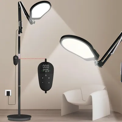 Produktbild von LED-Tageslichtlampe mit Timer und Dimmer für Büro oder Zuhause.