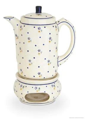 Zdjęcie produktu dla Ceramiczny dzbanek do kawy z przegrzewaczem, 1,25 L