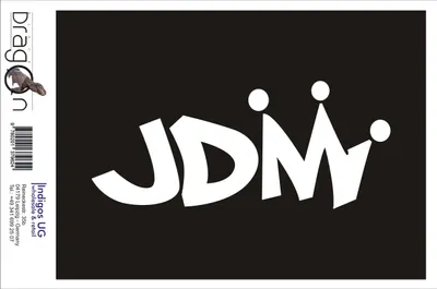 Produktbild von Aufkleber / Autoaufkleber - JDM / Die cut / Auto / OEM - JDM King - 210x90 mm rot - Heckscheibe / Heckscheibenaufkleber