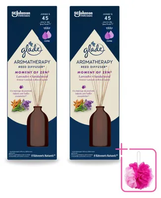 Productafbeelding van 2 x Glade Aromatherapie geurstrips Moment of Zen - Lavendel en sandelhout - 80 ml - Voordeelpakket - 2 stuks