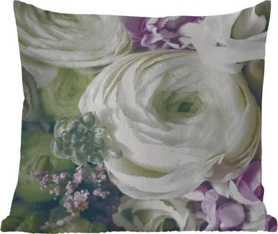 Produktbild von MuchoWow® Outdoor Kissen - Blumen - Rosen - Natur - 40x40 cm - Wetterfest - Lounge Kissen - Kopfkissen - Interieur - Polster mit Bild