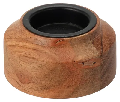 Produktbild von Teelichthalter aus Akazienholz, 8 x 4 cm