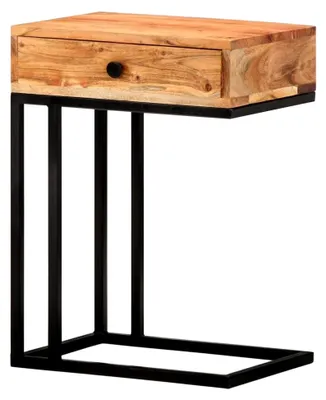 Produktbild von Beistelltisch U-Form aus Akazienholz, 45x30x61cm