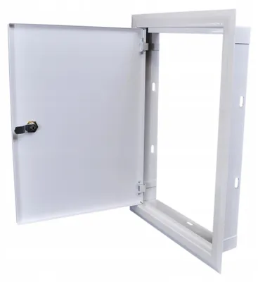 Produktbild von Laco Revision Tür DR-1 Metall Weiß Schlüssel 30x40 cm