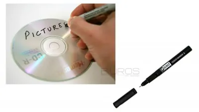 Produktbild von D.rect Permanent Marker CD/DVD 0,7mm Schwarz