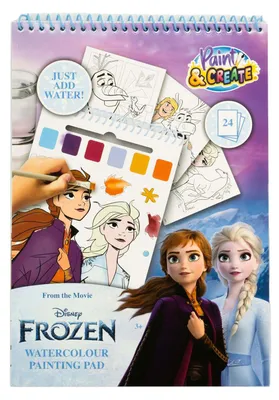 Produktbild von Canenco Frozen Water Paint Set-Buch – inkl. Pinsel