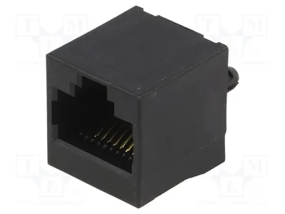 Immagine prodotto di 1 connettore, sistema: 8P8C, diritto, connettore RJ45, 949, per montaggio su circuito stampato, 8 pin