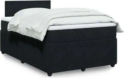 Produktbild von Boxspringbett mit Matratze Schwarz 120x200 cm Samt, Klassische Betten 2024 Neu DesignMöbel