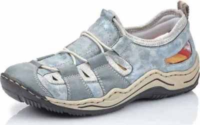 Produktbild von Rieker Damen Sneaker Slipper blau, Damen:36 EU