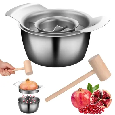 Productafbeelding van Granaatappelontpitter Kit met Hamer en Kom