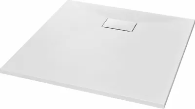 Image de vidaXL Receveur de douche SMC blanc 90×90 cm