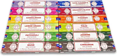 Productafbeelding van Rookstokstarterset, 144 stuks, natuurlijke kruiden, voor meditatie