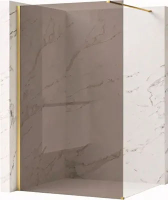 Obrázok produktu pre Sprchová stena Walk-In REA Flexi 100 Brush Gold