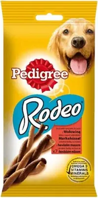 Produktbild von Pedigree Rodeo Hundeleckerli mit Rindfleisch 123g