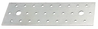 Zdjęcie produktu dla Alberts 849276 Płyta perforowana, ocynkowana metodą Sendzimira, 200 x 60 mm, zestaw 48 sztuk