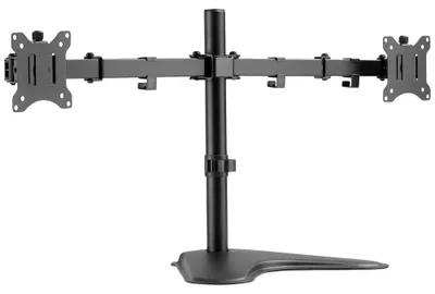 Monitorhalterung für 2 Monitore, bis 32 Zoll, VESA, schwarz