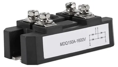 Zdjęcie produktu dla Prostownik mostkowy, prostownik diodowy z dobrym odprowadzaniem ciepła, duża moc, 1600 V, 150 A, duża odporność na nadprąd do zasilania