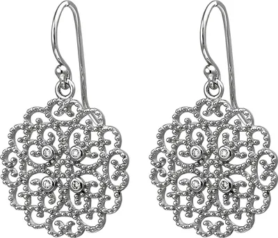 Produktbild von JOBO Ohrhänger 925 Sterling Silber 8 Zirkonia Ohrringe Silberohrringe