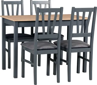 Image de Ensemble de salle à manger 4x "Bos 5" chaises + "MAX 2" table