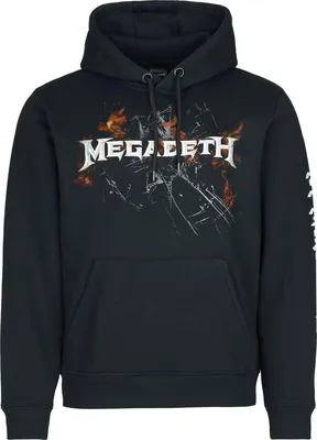 Produktbild von Megadeth Kapuzenpullover Herren Flames schwarz S