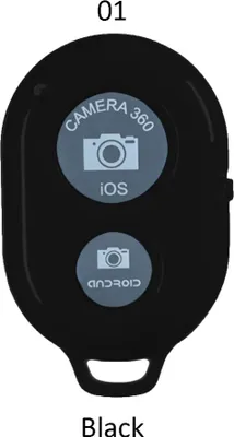 Produktbild von Bluetooth-kompatible Selfie Controller Wireless Remote Control Button Selftimer Kamera Stick Schwarz