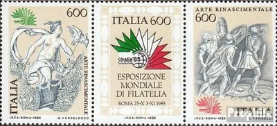 Produktbild von Briefmarken Italien 1985 Mi 1907-1909 Dreierstreifen (kompl.Ausg.) postfrisch Briefmarkenausstellung